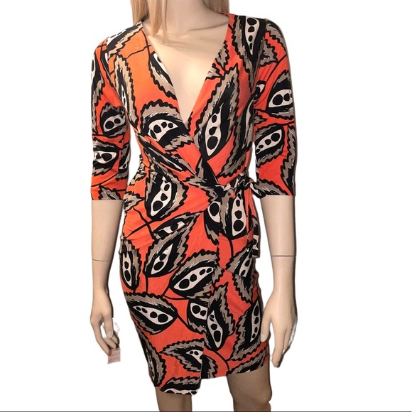 Diane Von Furstenberg DVF Silk Ervin Wrap Tunic Dress - Picture 5 of 9